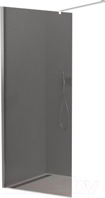 Душевая стенка Cezares LIBERTA-L-1-80-120-GR-Cr - фото