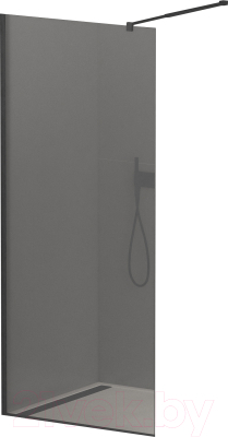 Душевая стенка Cezares LIBERTA-L-1-80-120-GR-NERO - фото