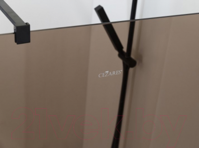 Душевая стенка Cezares LIBERTA-L-2-100-120-BR-NERO