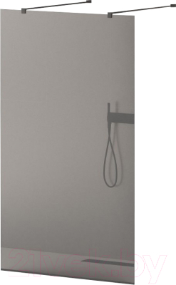 Душевая стенка Cezares LIBERTA-L-2-80-120-GR-NERO - фото