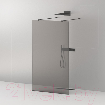 Душевая стенка Cezares LIBERTA-L-2-80-120-GR-NERO