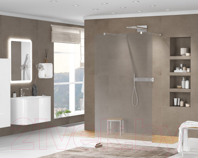 Душевая стенка Cezares LIBERTA-L-2-90-120-GR-Cr