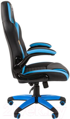 Кресло геймерское Chairman Game 15 (черный/голубой)
