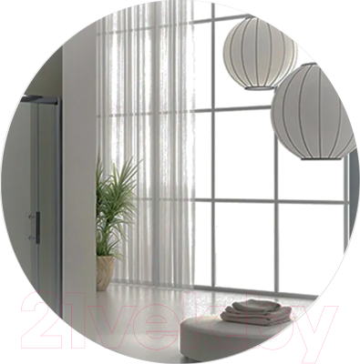 Зеркало Пекам Ring Fly 100x100 / ringFly-100x100sp (с подсветкой, с сенсором, подогревом) - фото