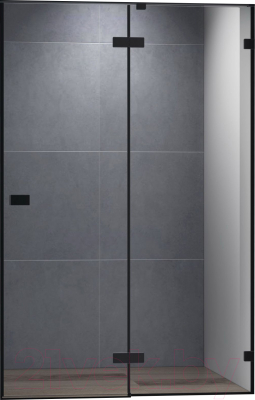 Душевая дверь Cezares BELLAGIO-B-12-140-C-NERO - фото