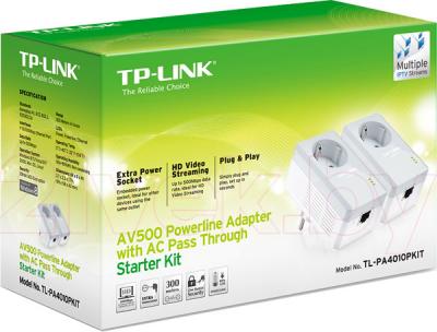 Комплект powerline-адаптеров TP-Link TL-PA4010PKIT