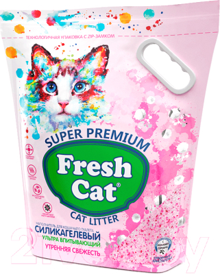 Наполнитель для туалета Fresh Cat Силикагелевый. Утренняя свежесть / 640189