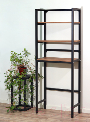 Стеллаж Millwood Венеция 2 35x60x181.8 (дуб табачный Craft/металл черный)