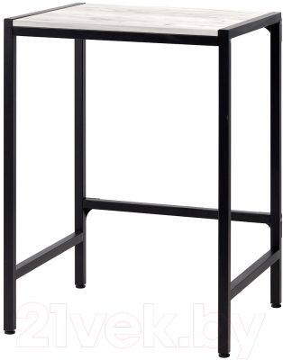 Стеллаж Millwood Венеция 3 70x60x96 (дуб белый Craft/металл черный) - фото