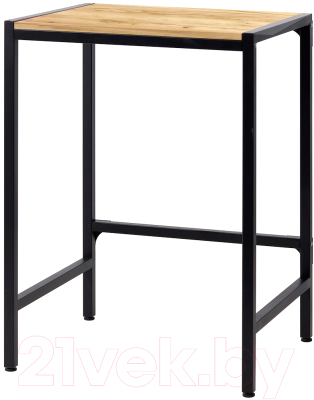 Стеллаж Millwood Венеция 3 70x60x96 (дуб золотой Craft/металл черный) - фото