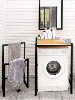 Стеллаж Millwood Венеция 3 70x60x96 (дуб золотой Craft/металл черный)