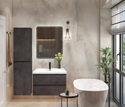 Шкаф-пенал для ванной Cezares MOLVENO-1600-2A-SC-OSS