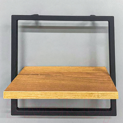 Полка Millwood Навесная каркасная 30x15x30 (дуб золотой Craft/металл черный)