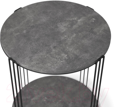 Журнальный столик Sheffilton SHT-CT33 (черный муар/мокрый асфальт)