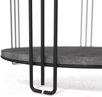 Журнальный столик Sheffilton SHT-CT33 (черный муар/мокрый асфальт)