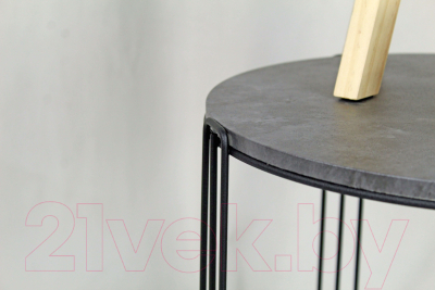 Журнальный столик Sheffilton SHT-CT33 (черный муар/мокрый асфальт)