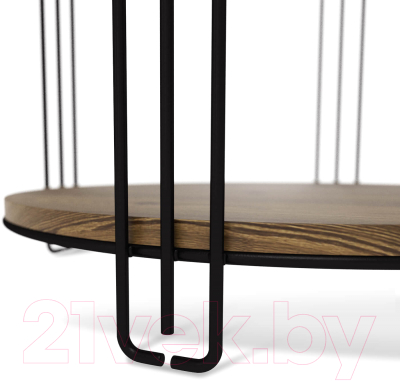 Журнальный столик Sheffilton SHT-CT33 (черный муар/черный муар/светлый орех)
