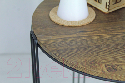 Журнальный столик Sheffilton SHT-CT33 (черный муар/черный муар/светлый орех)