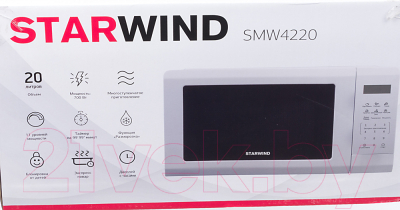Микроволновая печь StarWind SMW4220 (белый)