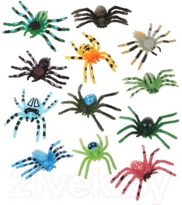 Набор фигурок игровых Наша игрушка Набор пауков / 200858185 - фото