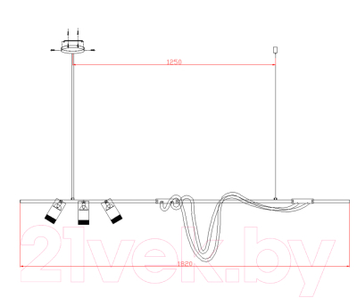 Люстра Kinklight Кайли 08039-180A.19