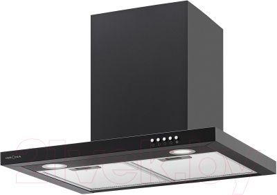 Вытяжка Т-образная Krona Rina 600 Black PB / КА-00005483 - фото