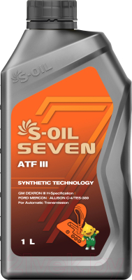 Трансмиссионное масло S-Oil Seven ATF III / E107993 - фото