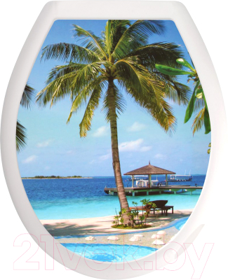 Сиденье для унитаза Мультидом Пляж / СП72-104 - фото