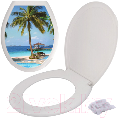 Сиденье для унитаза Мультидом Пляж / СП72-104
