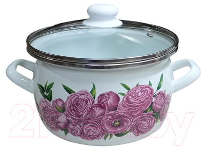 Кастрюля Сантэкс Пионы 1-2425112 - фото