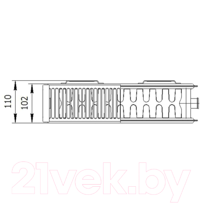 Радиатор стальной Лемакс Valve Compact тип 22 500x1000