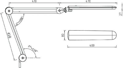 Настольная лампа Rexant Blue Stream 31-0407