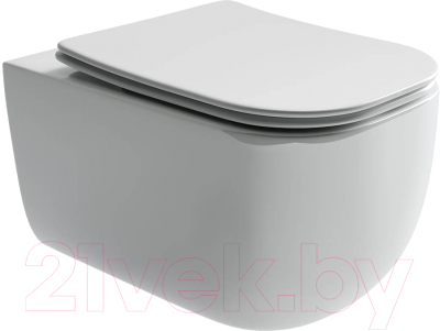 Унитаз подвесной Ceramica Nova Noel Rimless CN3013 (с крепежом и сиденьем) - фото