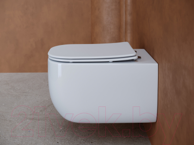 Унитаз подвесной Ceramica Nova Noel Rimless CN3013 (с крепежом и сиденьем)