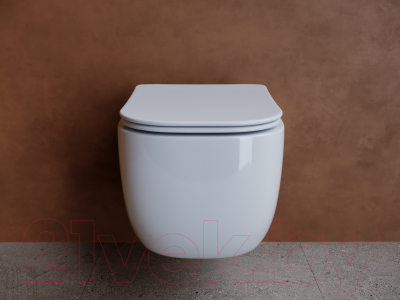 Унитаз подвесной Ceramica Nova Noel Rimless CN3013 (с крепежом и сиденьем)