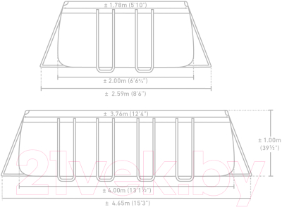 Каркасный бассейн Intex Prism Frame / 26788NP
