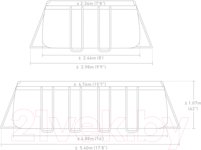 Каркасный бассейн Intex Prism Frame / 26792NP
