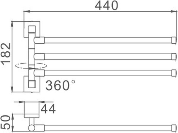 Держатель для полотенца Haiba HB8613
