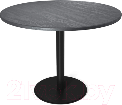 Обеденный стол Sheffilton SHT-TU43/TT 90 МДФ (черный муар/каменный уголь) - фото