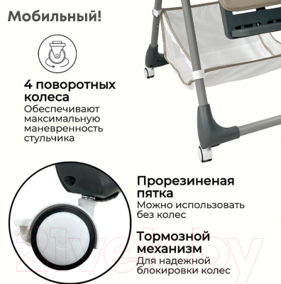 Стульчик для кормления Bubago Amelia / BG 103-1