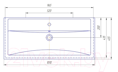 Умывальник Aqwella Фостер 100 / 4640021065204
