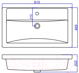 Умывальник Aqwella Фостер 80 / 4640021064733
