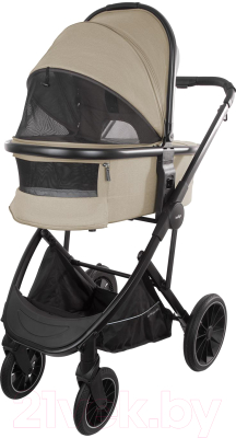Детская универсальная коляска INDIGO Desire 2 в 1 (бежевый)