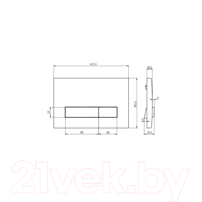 Унитаз подвесной с инсталляцией Berges Atom Line 410 042447