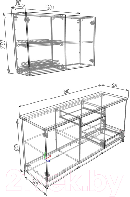 Кухонный гарнитур Eligard Urban 1.8 (белый)