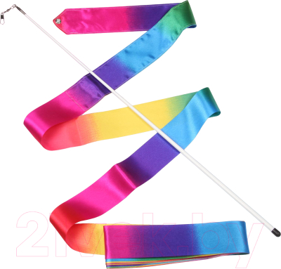 Лента для художественной гимнастики с палочкой Indigo АВ227-24 - фото