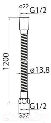 Душевой держатель Cezares CZR-U-FMDC-120-03/24