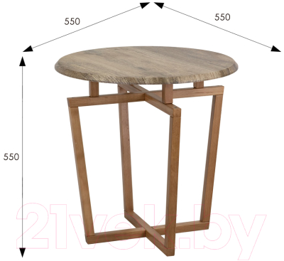 Журнальный столик Мебелик Рилле 440