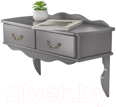 Консольный столик Мебелик Берже 20 (серый графит)