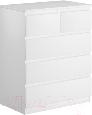Комод Mio Tesoro Мальта 5 ящиков 80x99 2.05.02.080.1 (белый) - фото